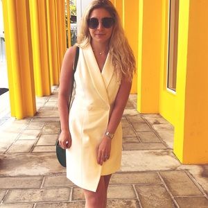 Top shop white blazer dress